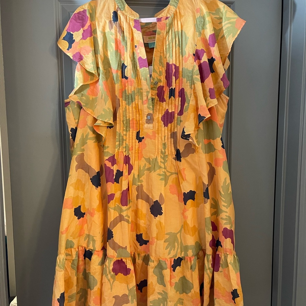 Anthropologie mango dress 2XL